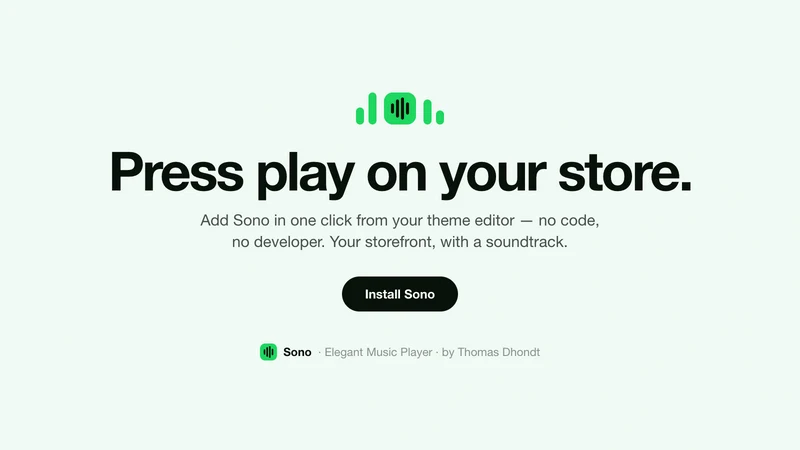 Sono: Elegant Music Player