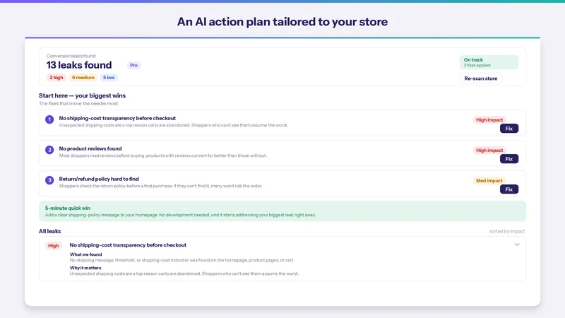 LeakXP: Conversion Audit
