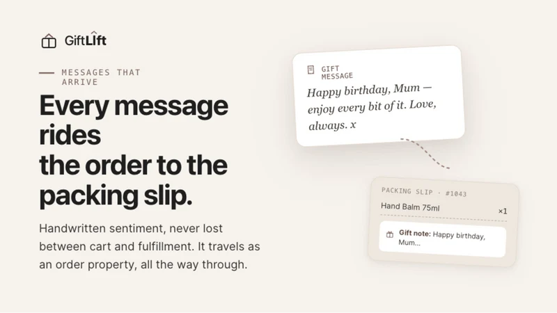 GiftLift: Gift Wrap & Message