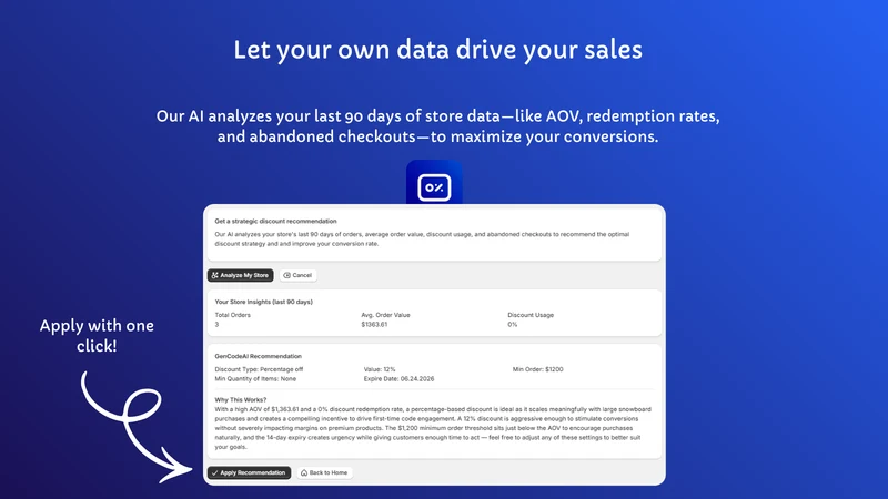 GenCodeAI ‑ Bulk Discount Code
