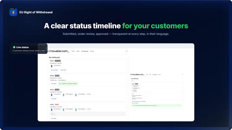 EU Withdrawal Button & Manager