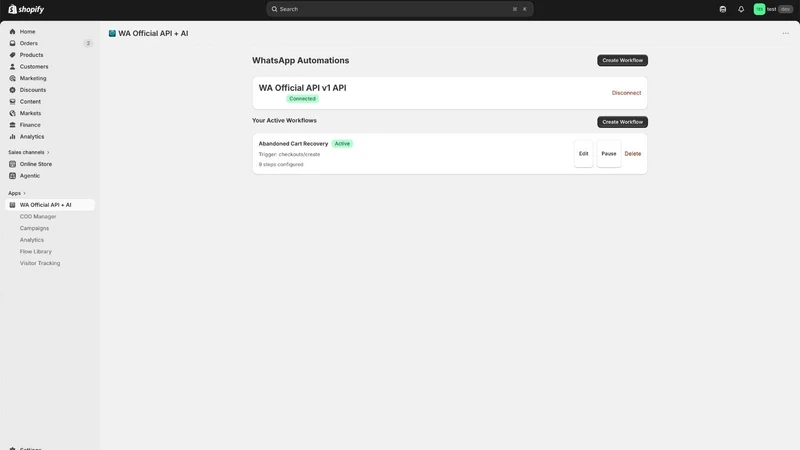 WA Official API + AI