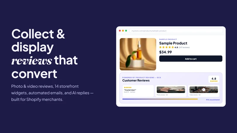 Product reviews ‑ OCS