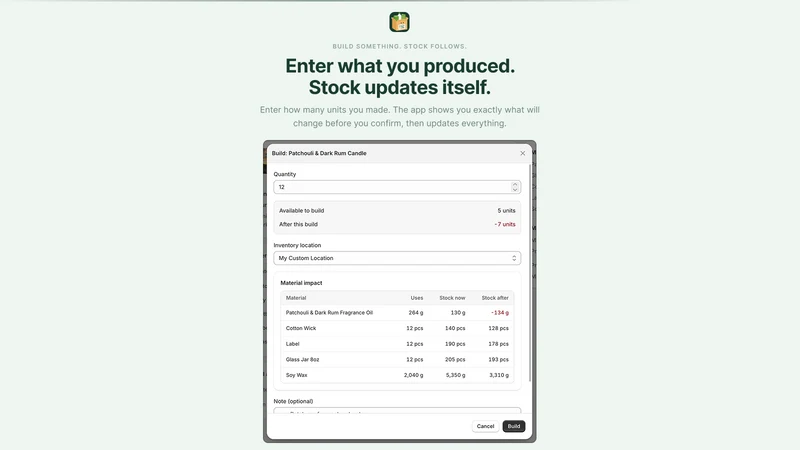 Material Tracking