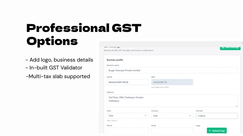 D2C GST Invoice Pro