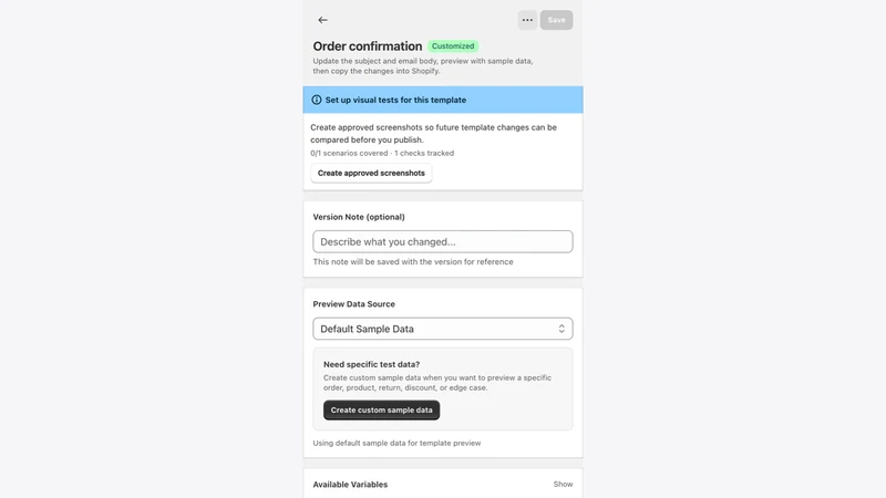 TestFlow ‑ Email Templates
