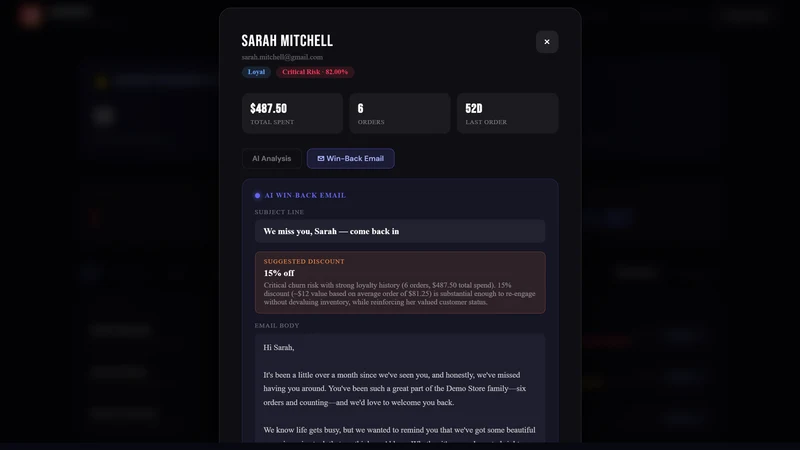 ChurnEx: AI Customer Retention