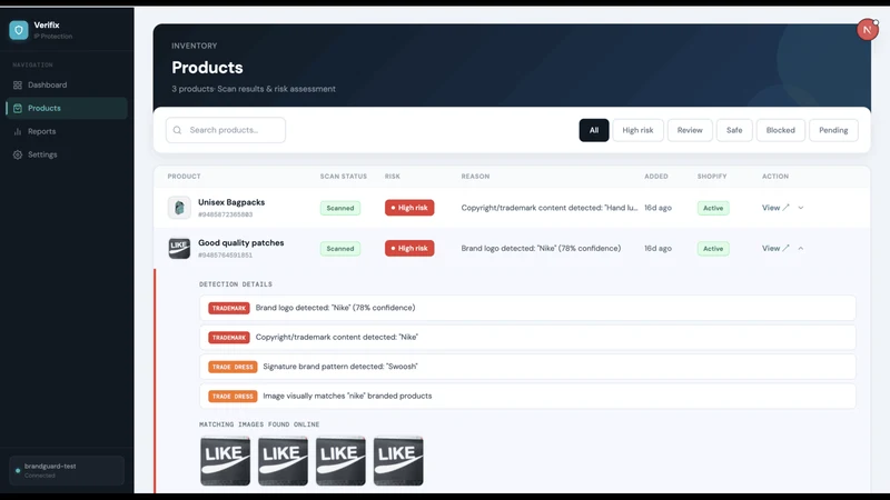 Verifix ‑ Protection Scanner