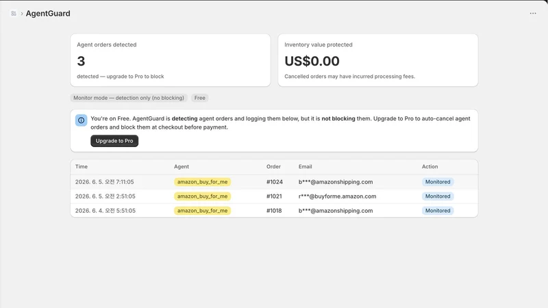 AgentBlock: AI Order Guard