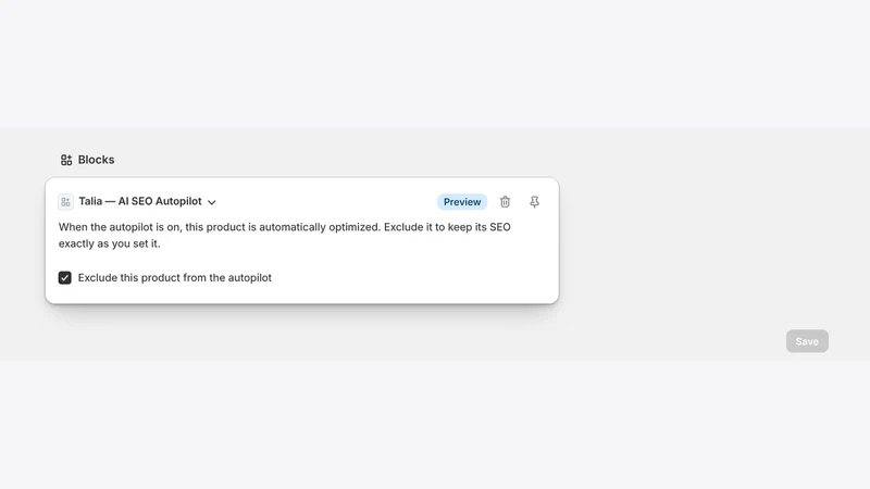 Talia ‑ AI SEO Autopilot