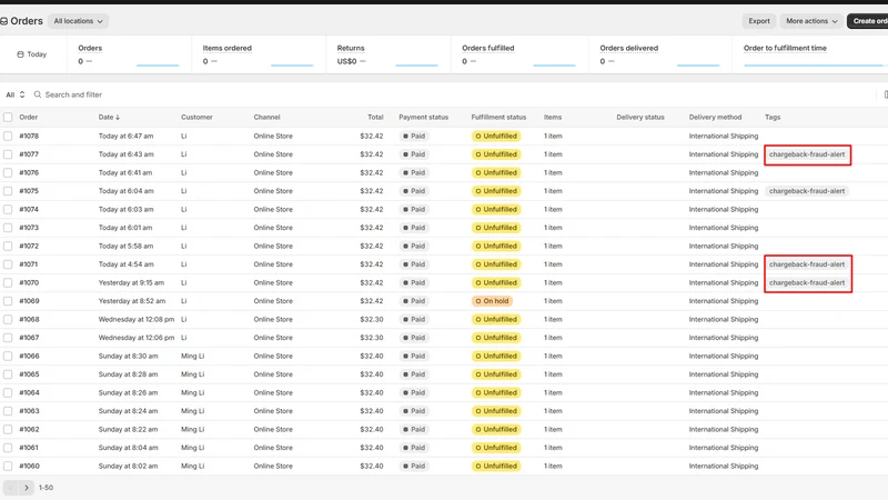 Veritag Chargeback Sharedblock