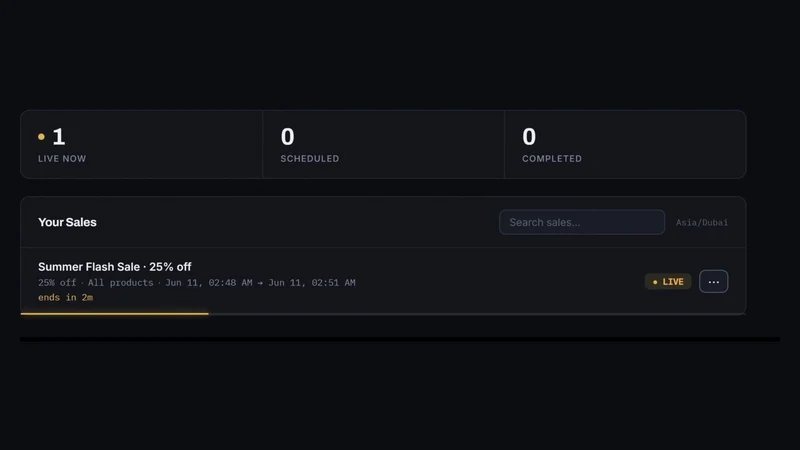 SaleSync — Sale Scheduler