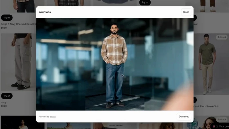 Stuv virtual try‑on