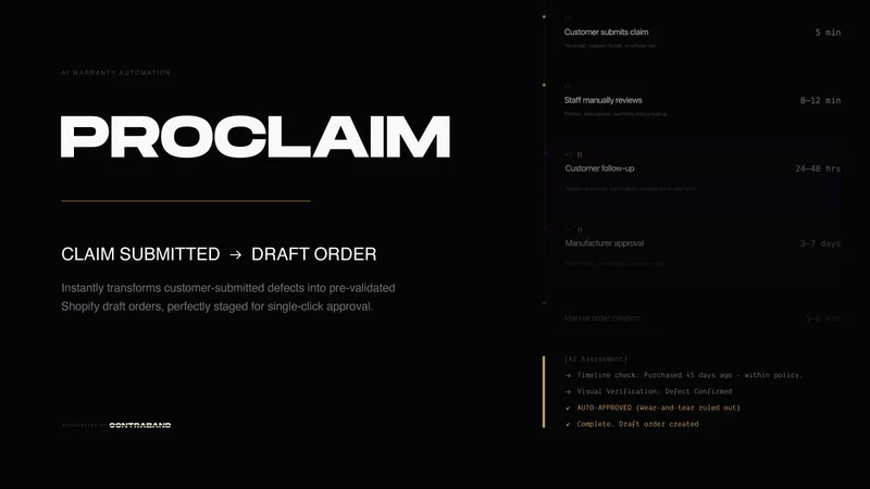 Proclaim ‑ Warranty Automation