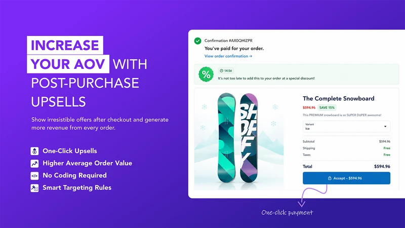 Post Purchase Upsell ‑ MT