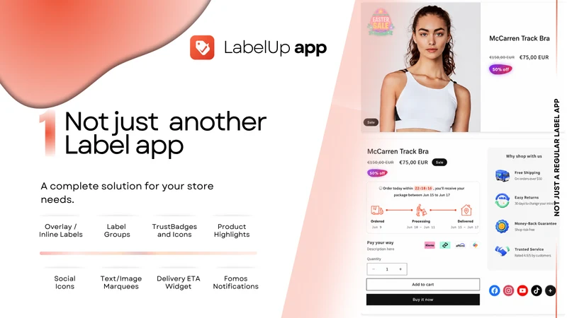 LabelUp ‑ Labels, Icons & FOMO