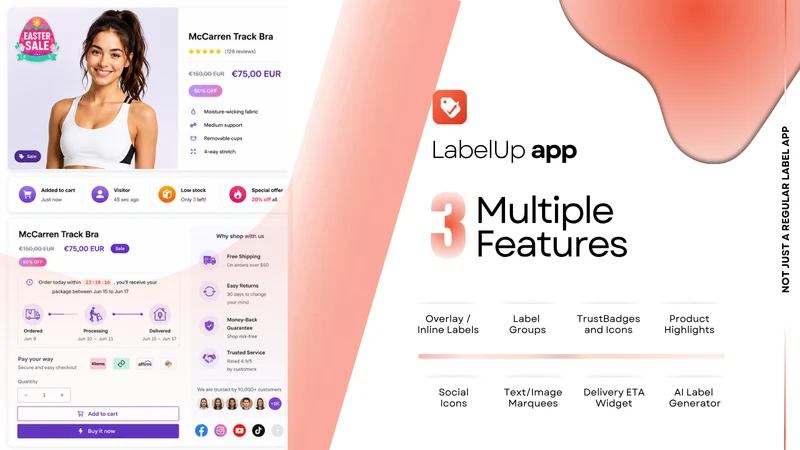 LabelUp ‑ Labels, Icons & FOMO