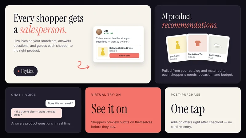 HeyLiza ‑ AI Sales + Upsell
