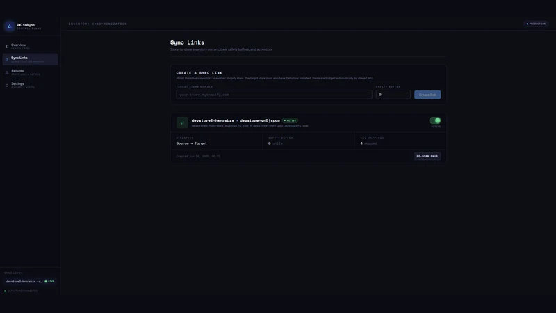 DeltaSync — Inventory Sync