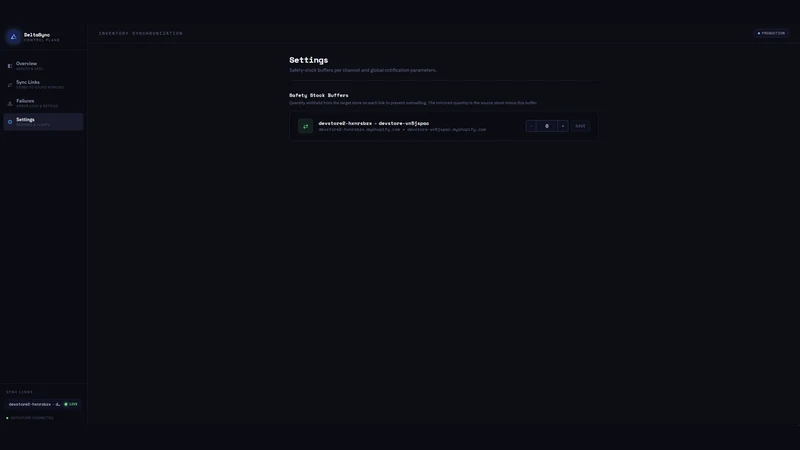 DeltaSync — Inventory Sync