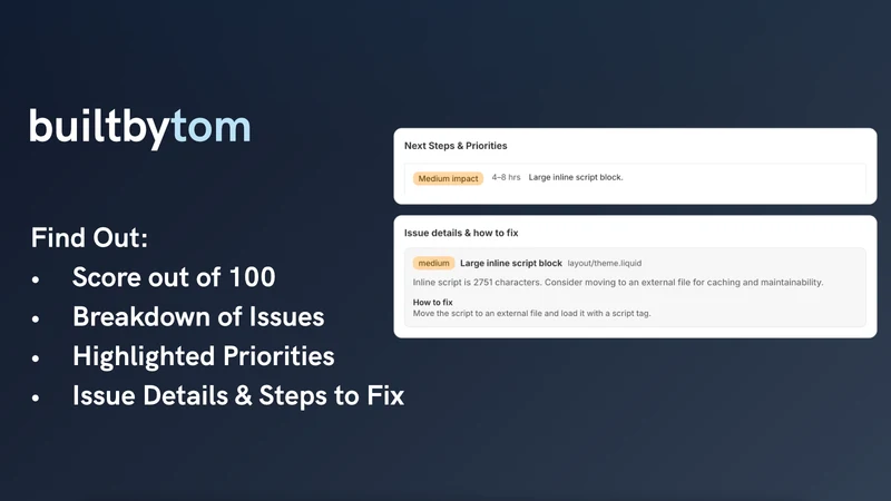 BuiltByTom: Performance Audit
