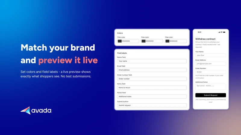 Avada EU Withdrawal Button