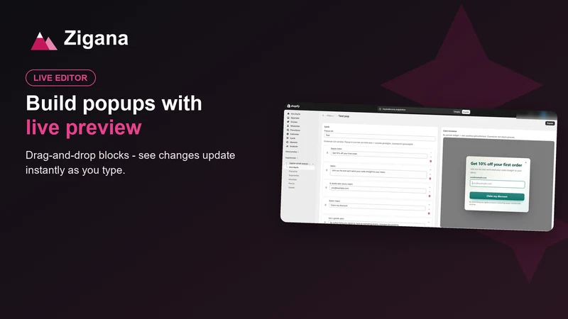 Email Popups & Wheel Spin