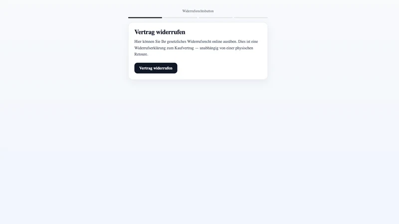 easyEU: Withdrawal Button