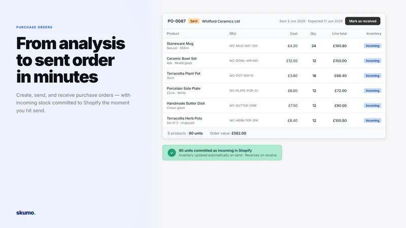 Skumo ‑ Purchase Order Manager