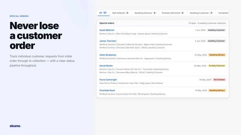 Skumo ‑ Purchase Order Manager