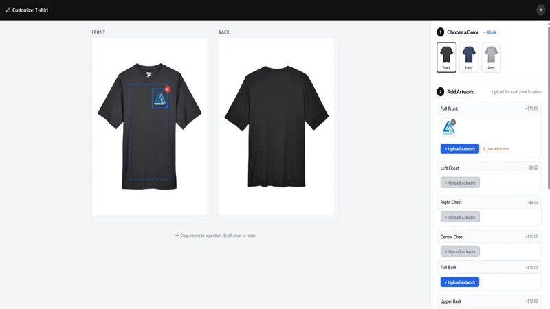 Shirt Design Customizer Studio
