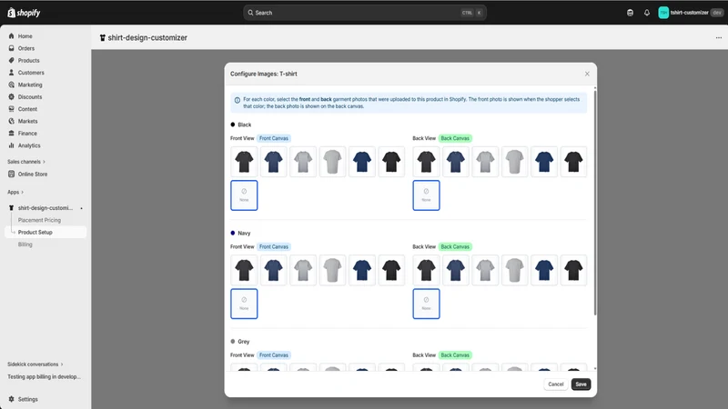Shirt Design Customizer Studio