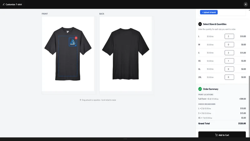 Shirt Design Customizer Studio