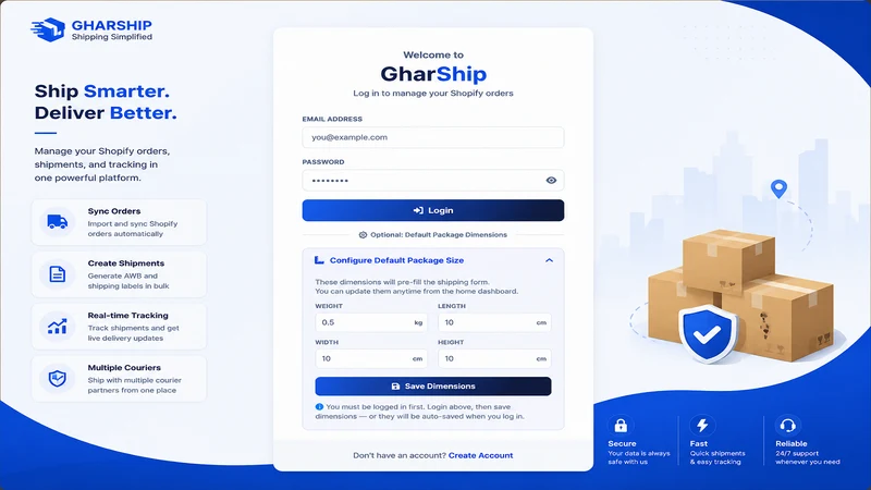 GharShip: Shipping & Tracking