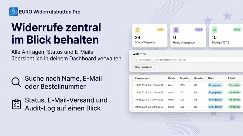 Euro Widerrufsbutton Pro