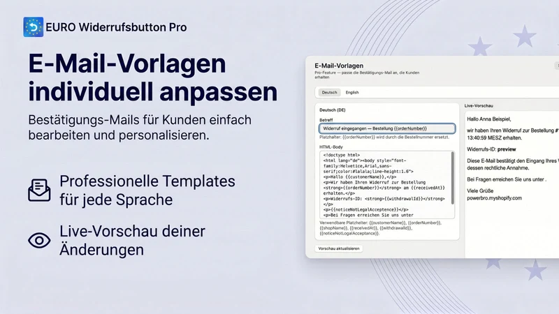 Euro Widerrufsbutton Pro