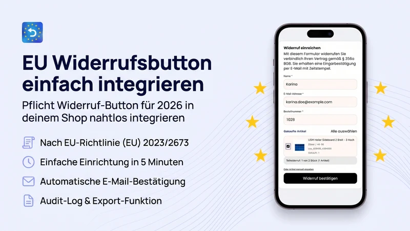 Euro Widerrufsbutton Pro