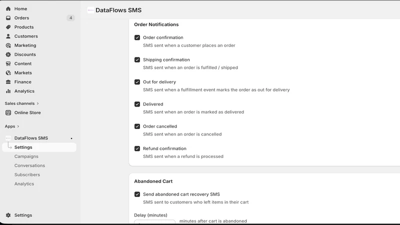DataFlows SMS