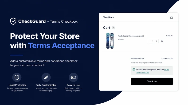 CheckGuard ‑ Terms Checkbox