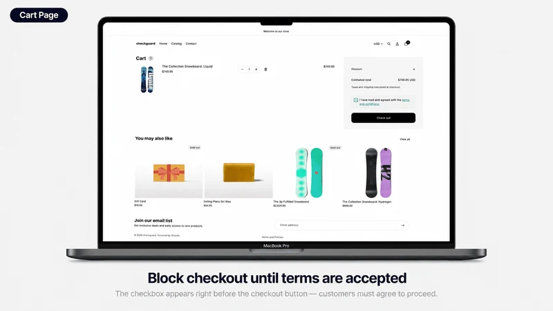 CheckGuard ‑ Terms Checkbox