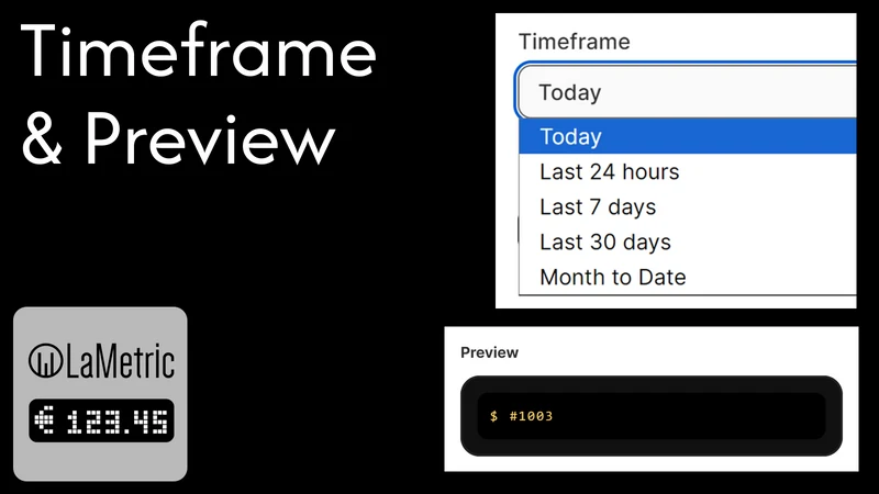 Sales Clock for LaMetric TIME