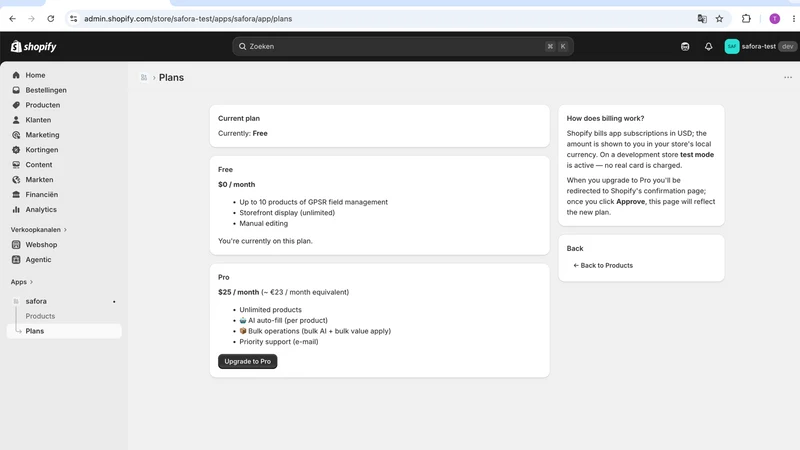 Safora ‑ GPSR Compliance AI