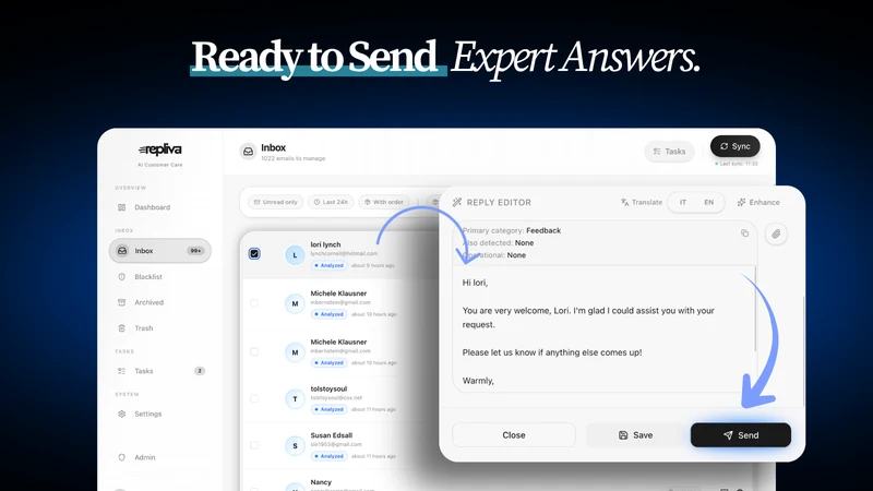 Repliva: AI Customer Support