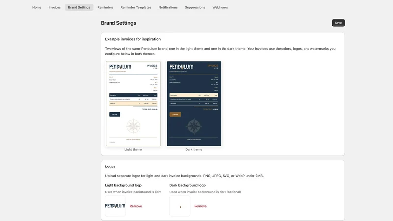 Pendulum Invoices