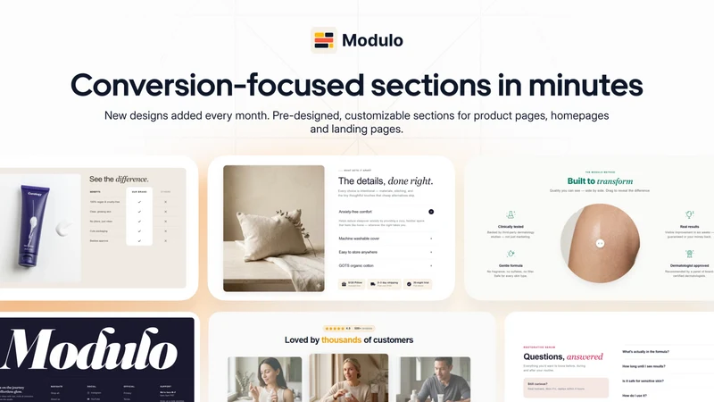 Section Modulo: Theme Sections