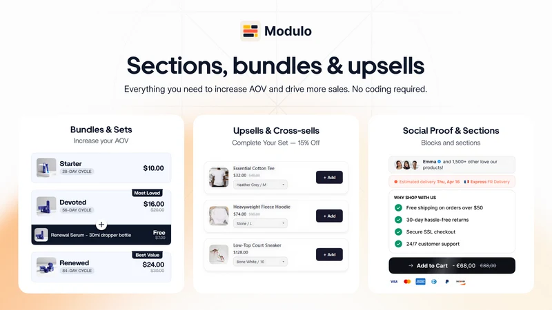 Section Modulo: Theme Sections
