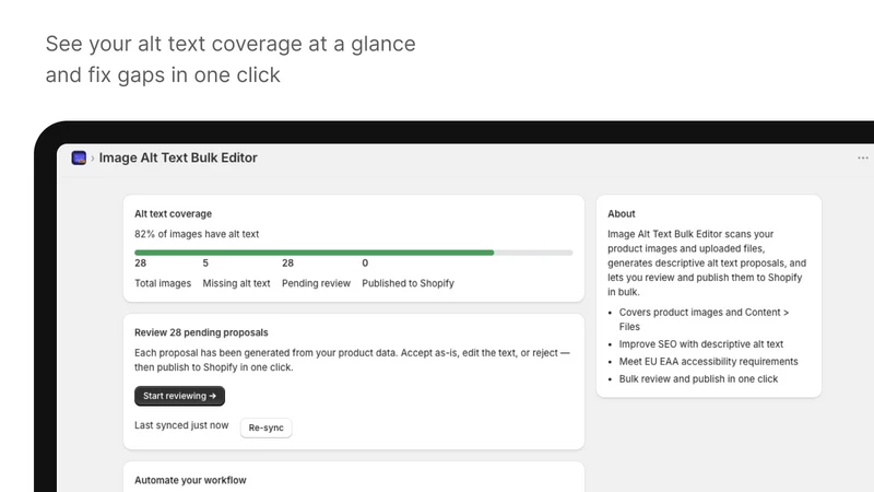 Image Alt Text Bulk Editor