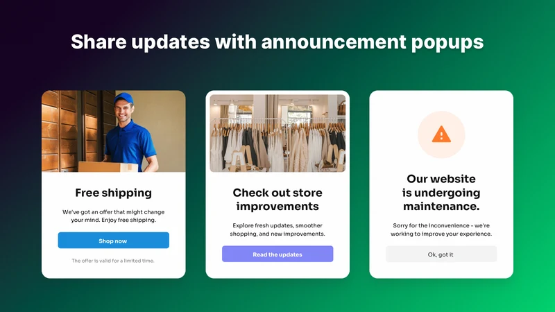 GSC Popup, Email Pop Up