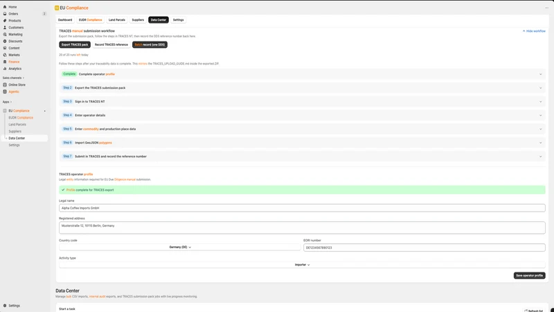 EU Compliance: EUDR/GPSR/DPP