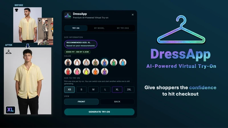DressApp ‑ AI Virtual Try‑on